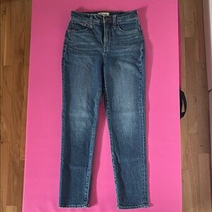 Madewell Straight Leg Denim Jeans - Classic Blue